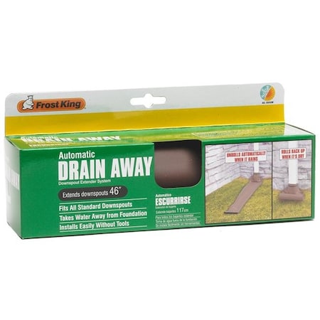 Frost King DE46BRN 46 In. Brown Drain Away